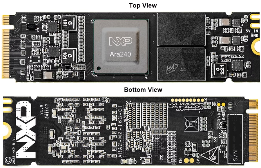 Mechanical Drawing - NXP Semiconductors Ara240 16GB M.2 Module Development Board