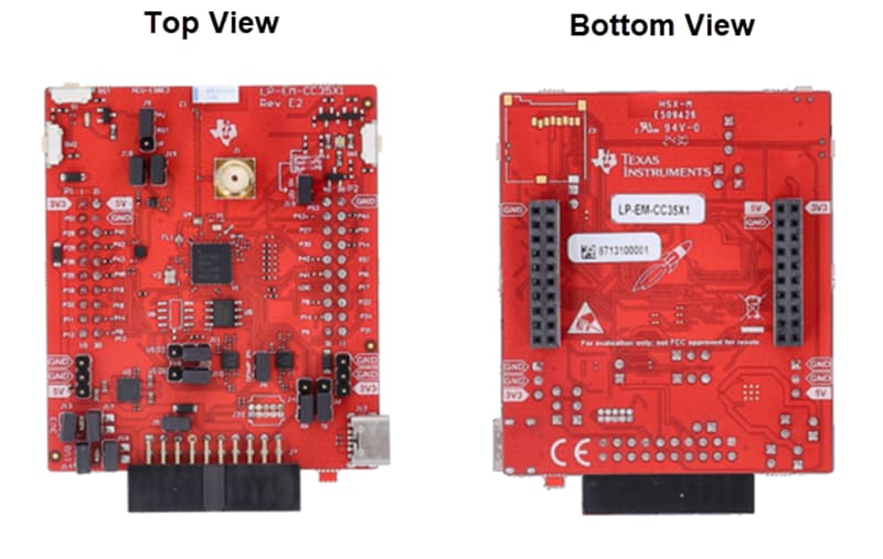 Mechanical Drawing - Texas Instruments LP-EM-CC35X1 SimpleLink LaunchPad Development Kit