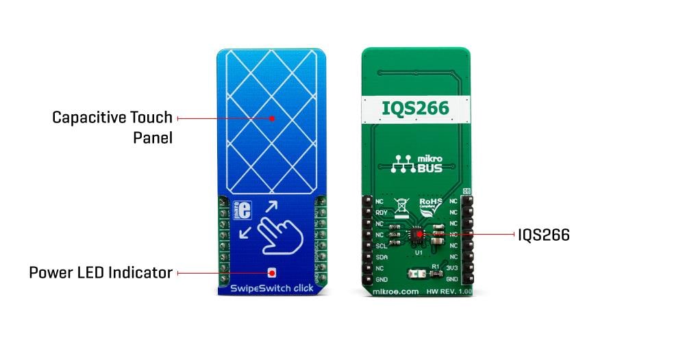 Mikroe MIKROE-3202 SwipeSwitch Click