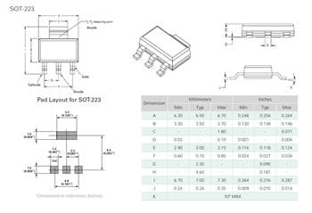IXYS S802xSx EV Series 1.5A Sensitive SCRs