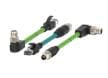 Juegos de cables M12 con código X y juegos de cables M12 con código X a RJ45