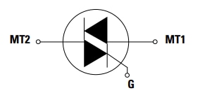 Schematic - Littelfuse QJxx30xH4 30A Alternistor TRIACs
