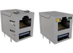 Amphenol Commercial RJE36 Combo-Stacked Connectors