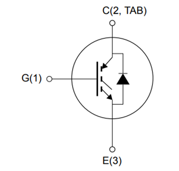 Schematic - STMicroelectronics STGWA50IH65R 650V Soft-Switching IHR IGBT