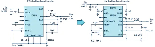 How to make an LT8610 into a Silent Switcher device—the LT8614