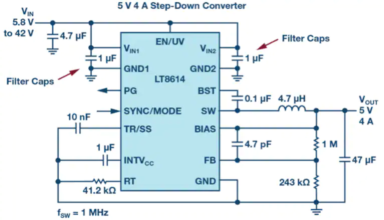 How to make an LT8610 into a Silent Switcher device—the LT8614