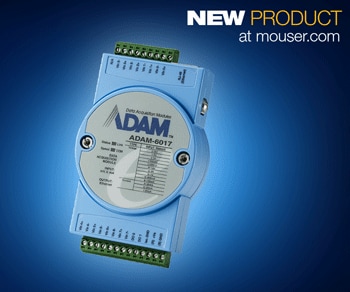Remotely Monitor Device Status with Advantech's ADAM-6000 Ethernet I/O Modules Now at Mouser