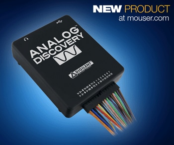 Test Anywhere with Digilent's Analog Discovery Oscilloscope Now at Mouser